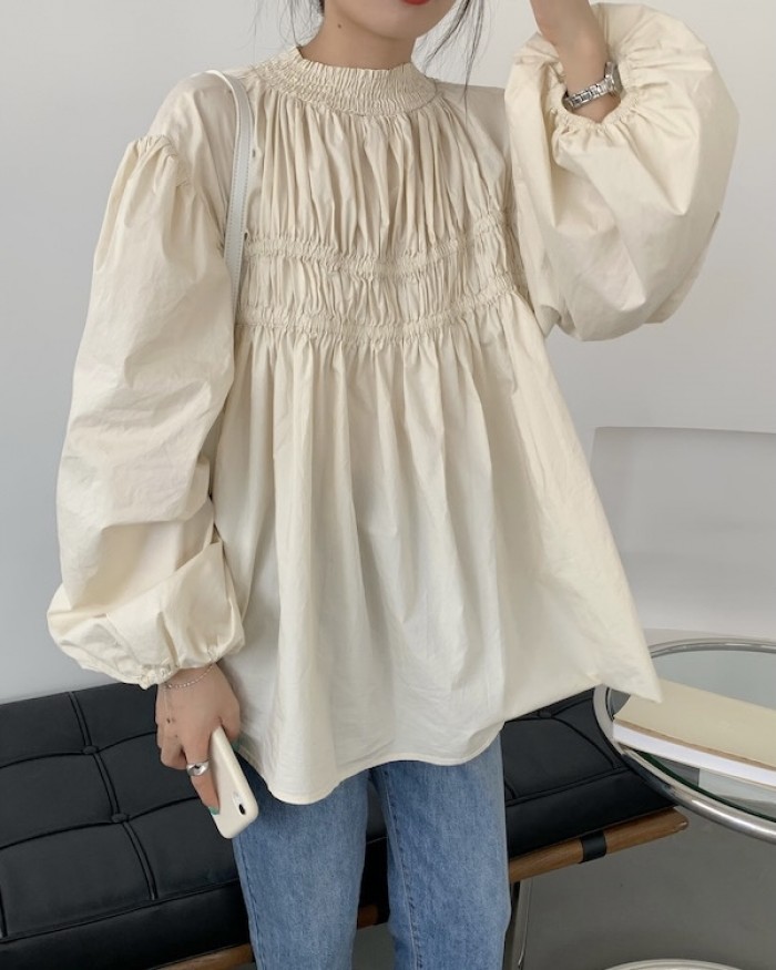 Oversized babydoll blouse