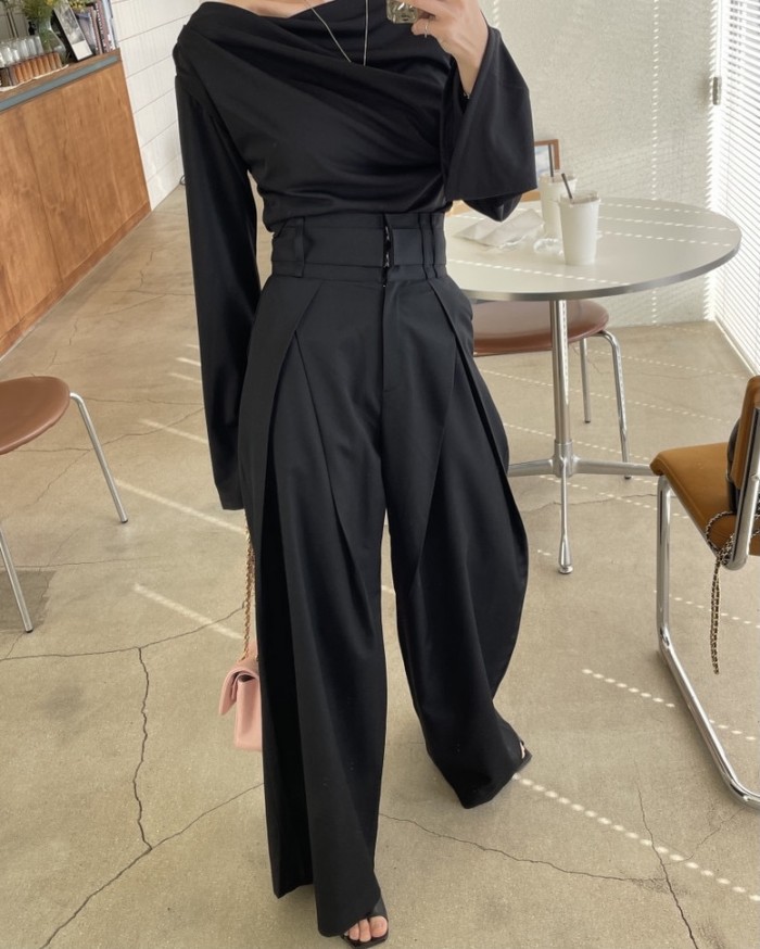 High waist frontsplit pants