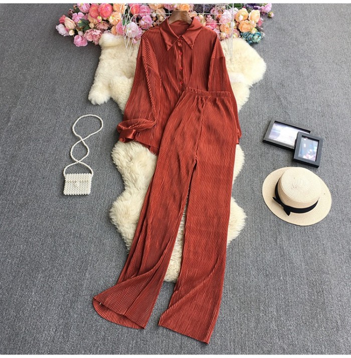 Candy color top and pants set
