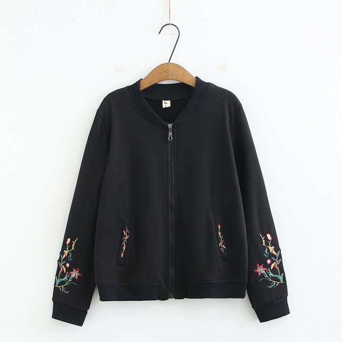 LM+ Floral Sleeve Jacket