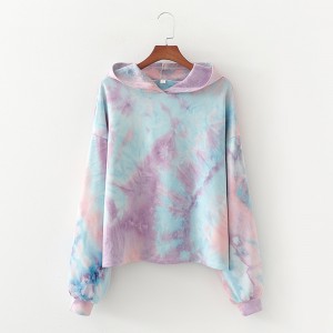 Tie-Dye Pullover with Hood