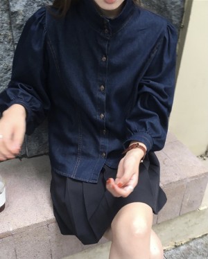 Denim blouse