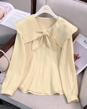 LM+ Pan collar blouse