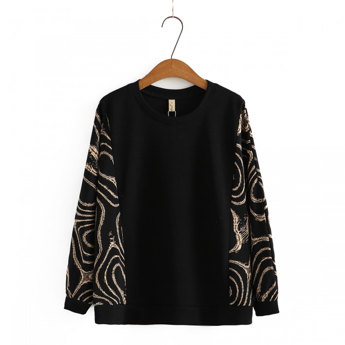 LM+  Motif Print Pullover