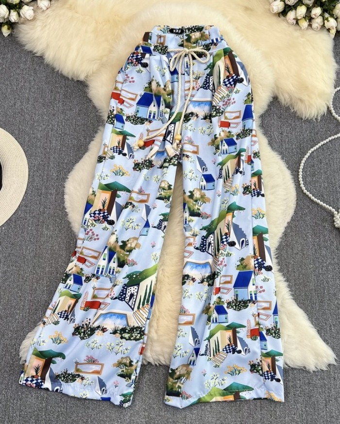 Quirky motif pants