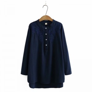 LM+ Embroidered Motif Blouse
