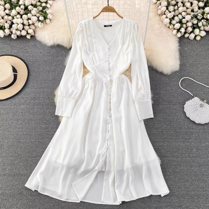 V-neck dress