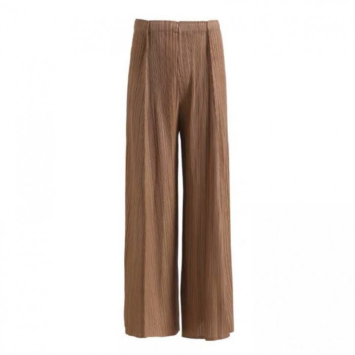 Pleated palazzo pants