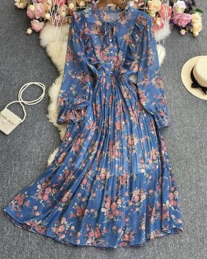 Floral chiffon dress