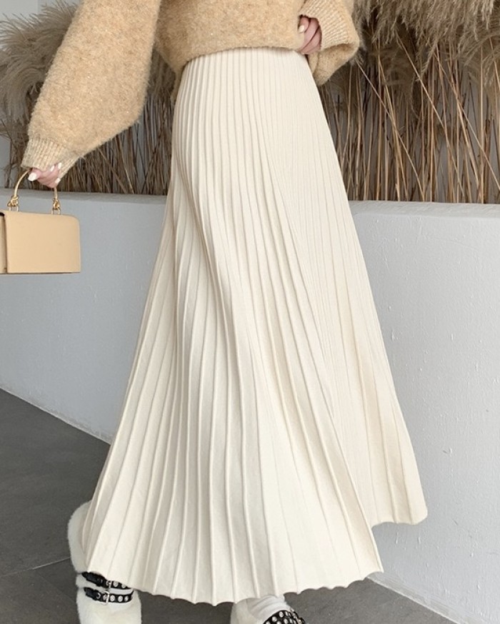 Basic knit skirt