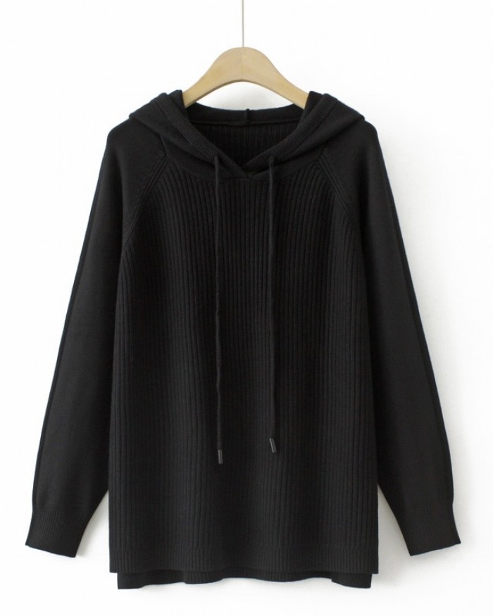 LM+ Knit hoodie pullover