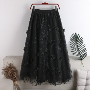 Floral Applique Skirt