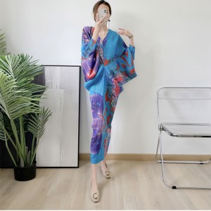 [PREMIUM] Watercolor Pleated Dress