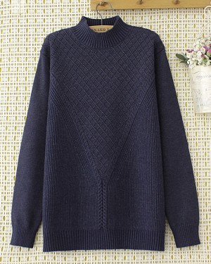 LM+ Long knit pullover