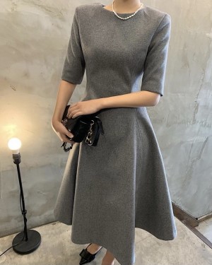 Basic half sleeve dress