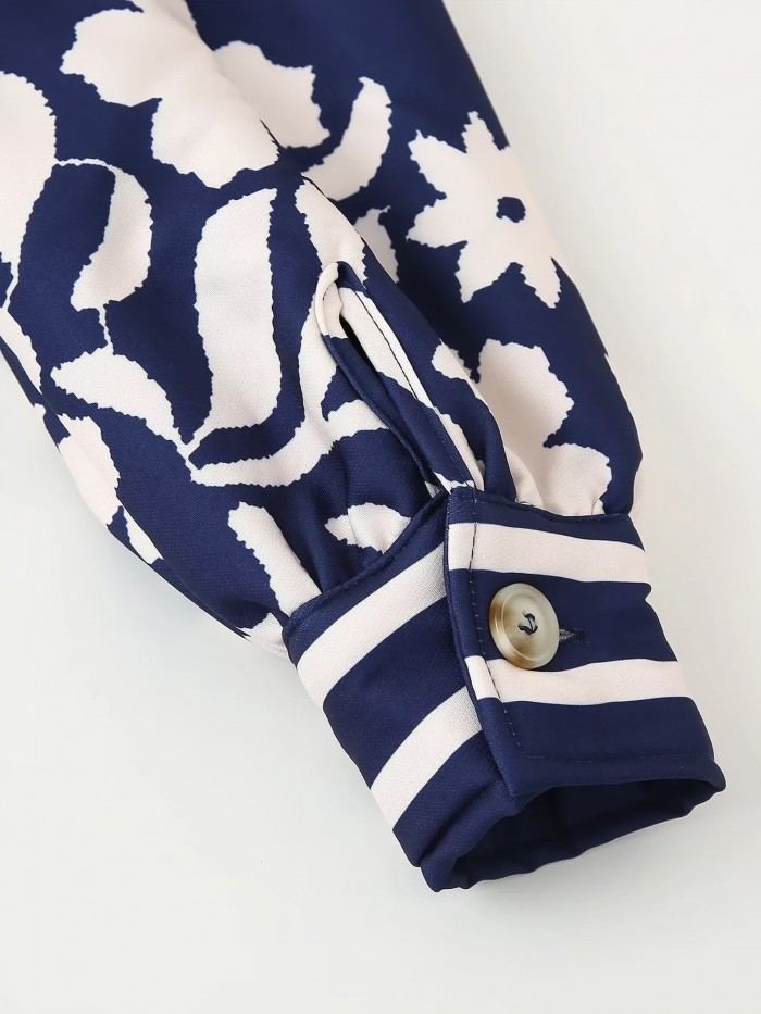 Floral motif cardigan