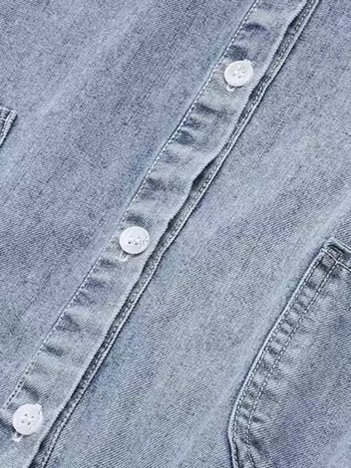 LM+  denim shirt jacket