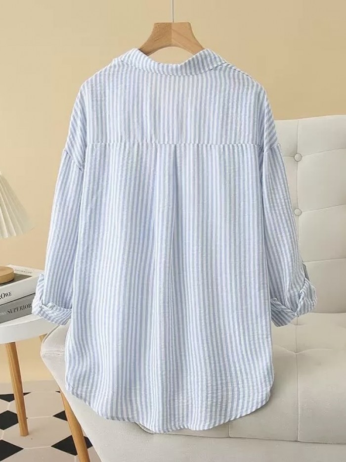 LM+  stripe blouse
