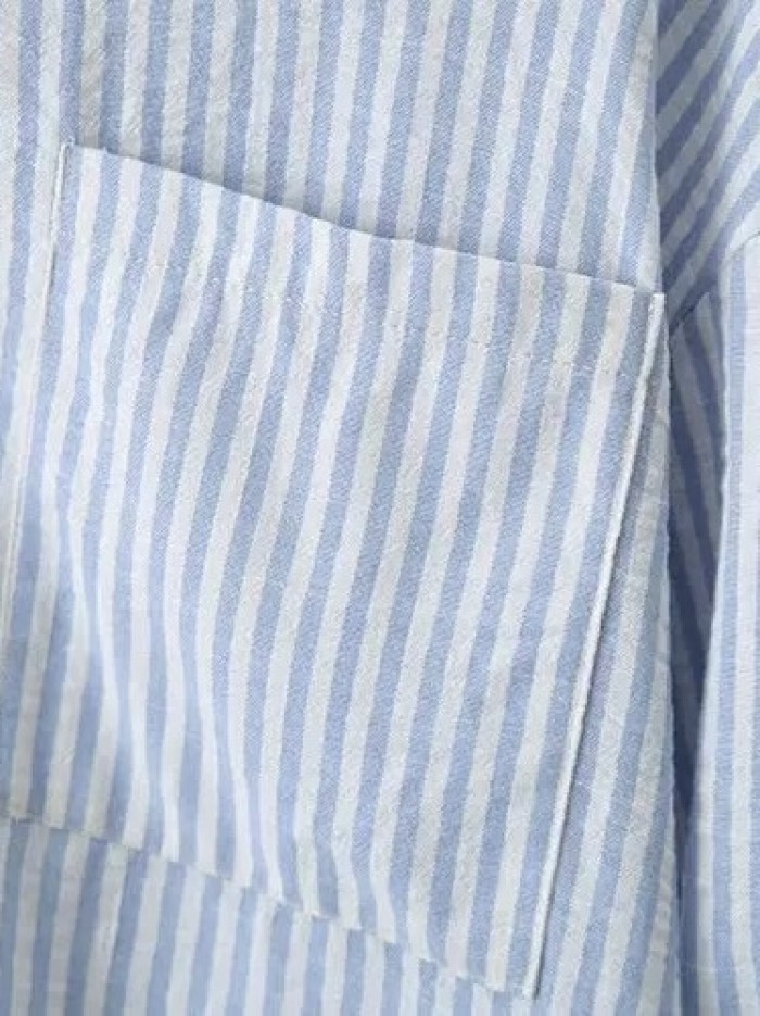 LM+  stripe blouse
