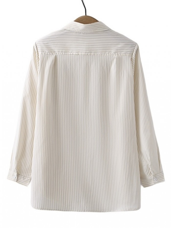 LM+  floral stripe blouse