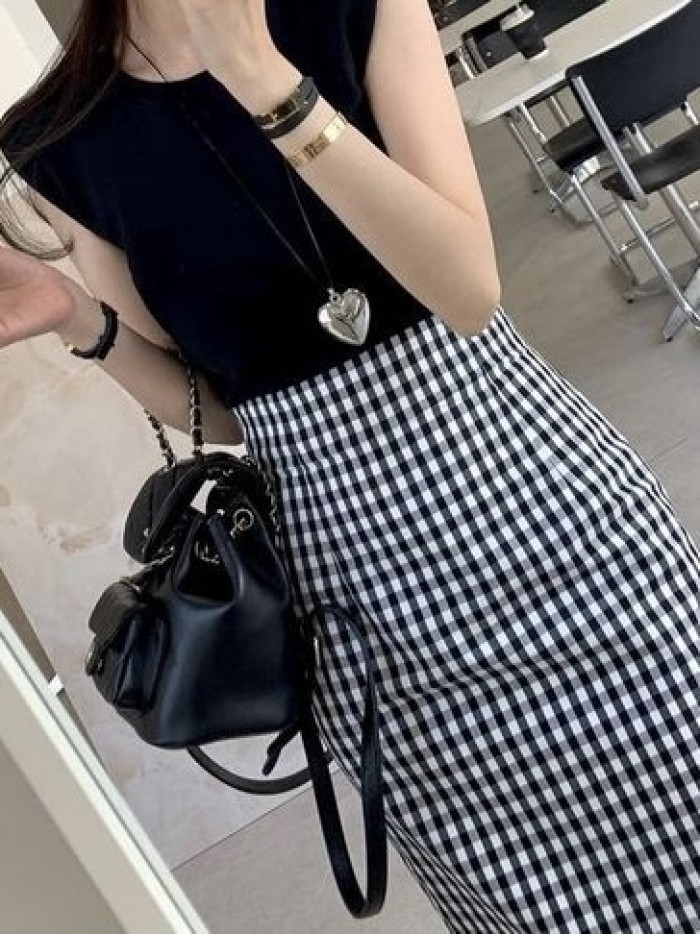 Gingham skirt