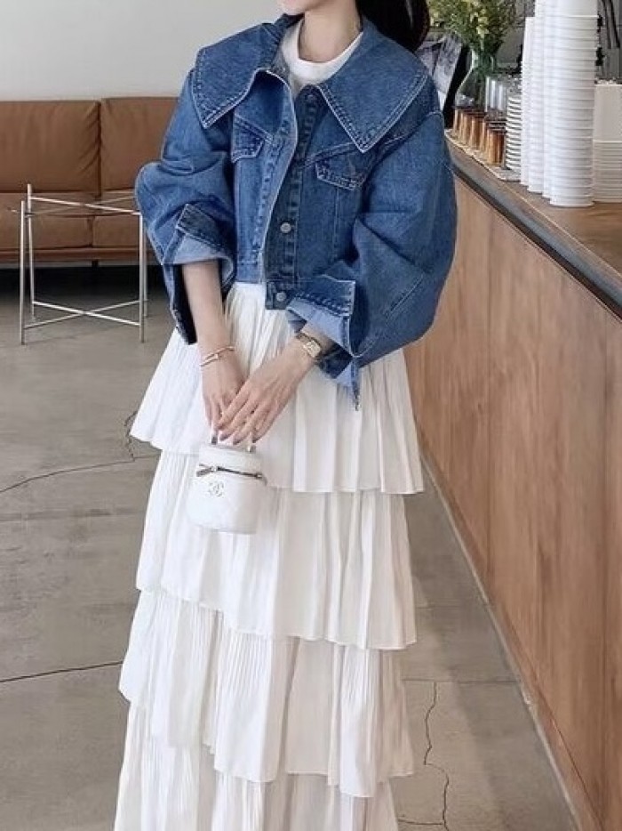 Short denim jacket
