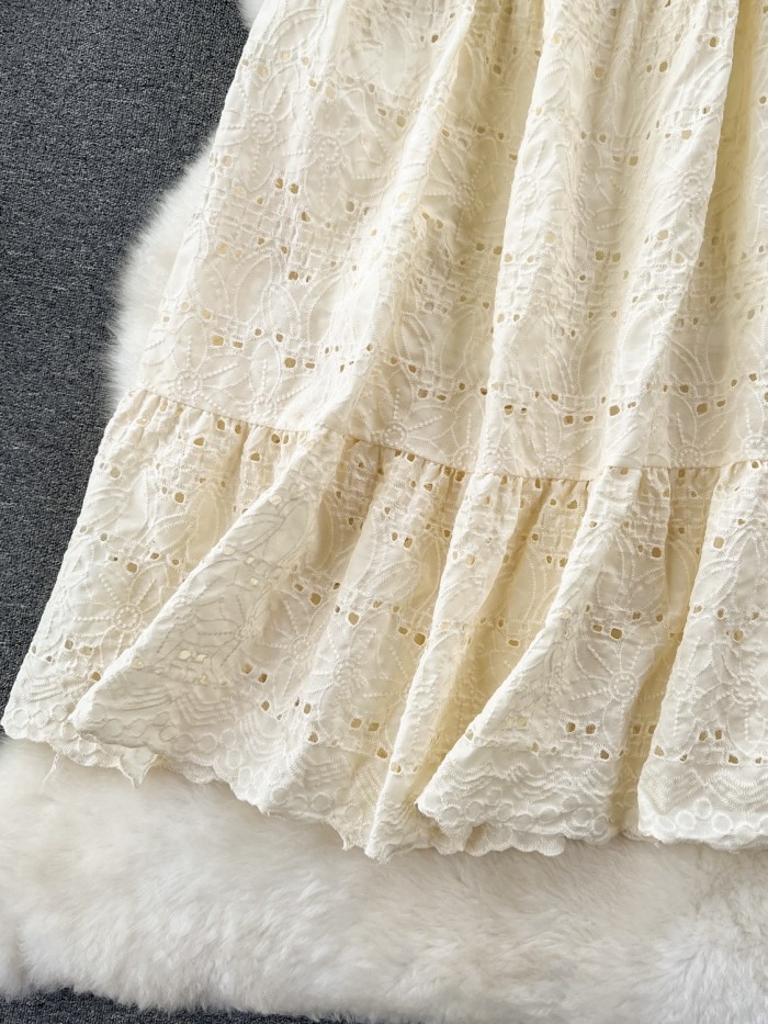 Broderie eyelet skirt