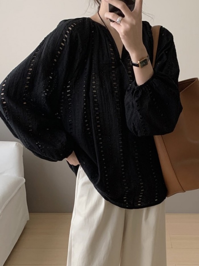 Broderie eyelet blouse