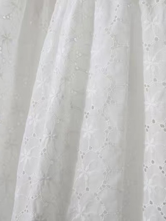 Broderie eyelet skirt