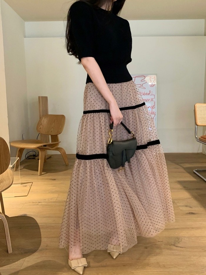 Polka dot tutu skirt