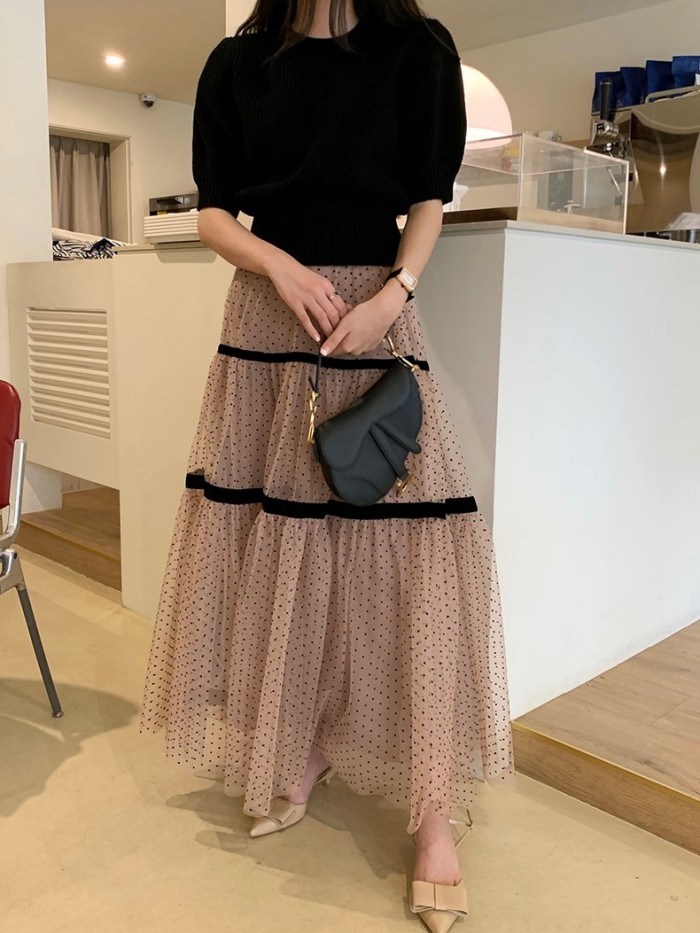 Polka dot tutu skirt