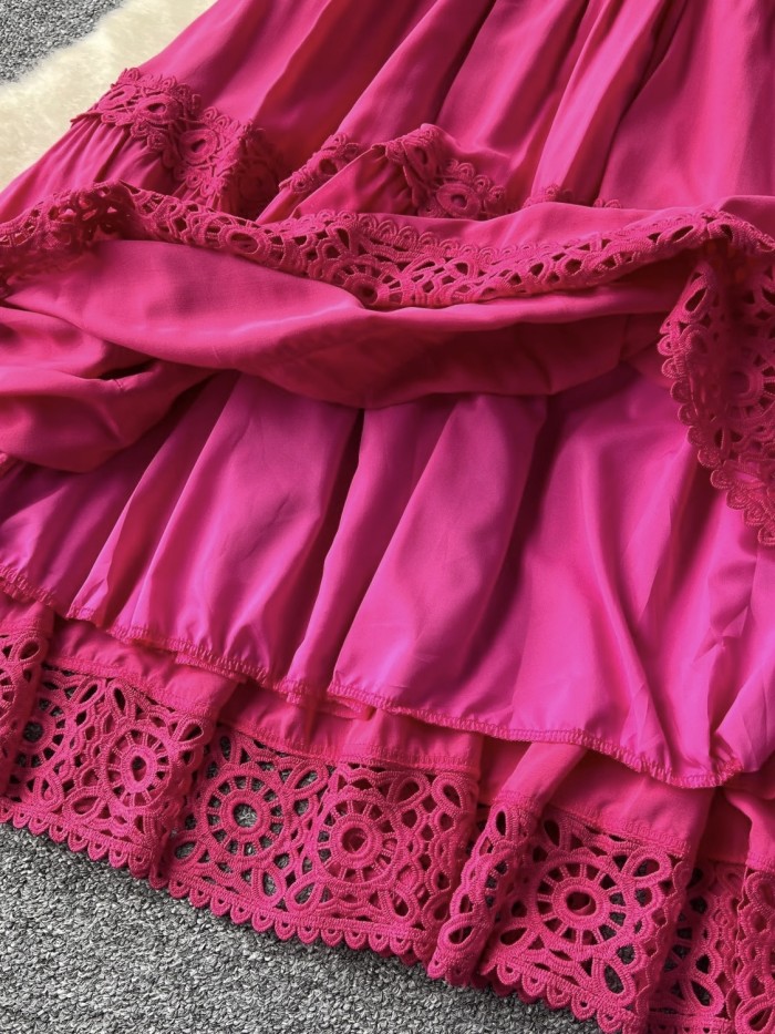 Lace blouse and skirt set