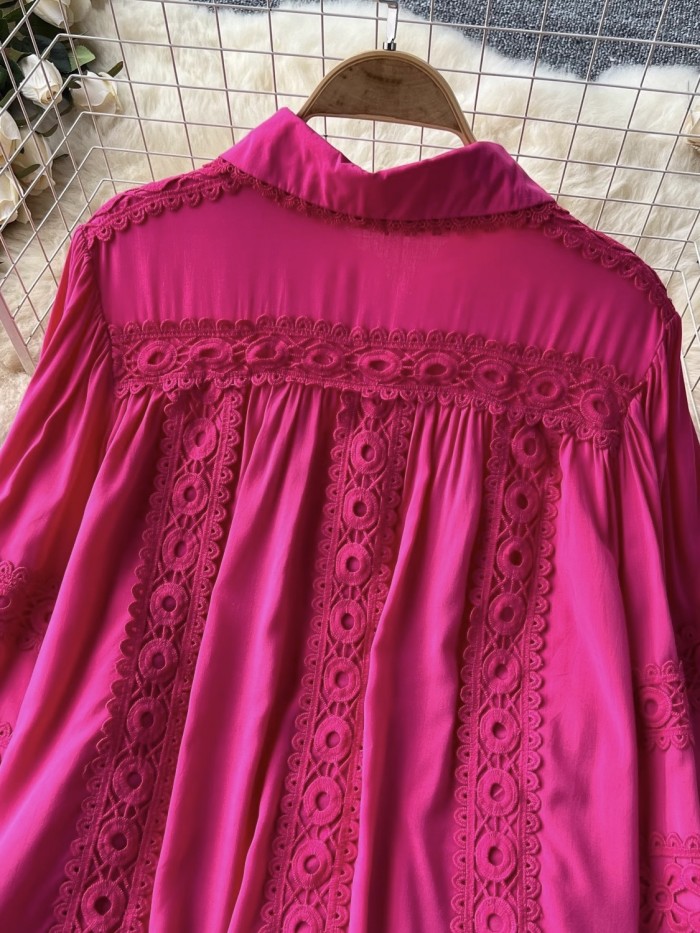 Lace blouse and skirt set