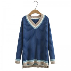 LM+ V-Neck Knit Pullover