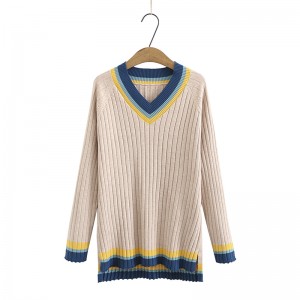 LM+ V-Neck Knit Pullover