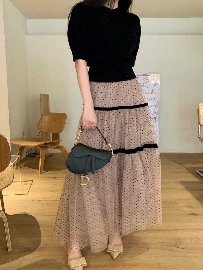 Polka dot tutu skirt