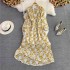 Floral motif dress