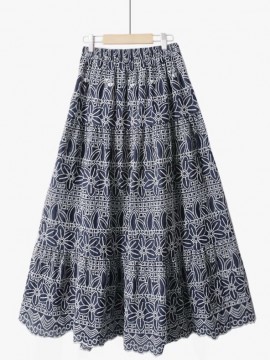 Broderie eyelet skirt