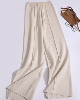 Drawstring knit pants