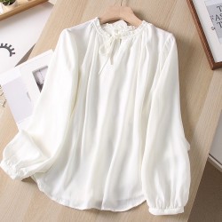 Frill neckline blouse