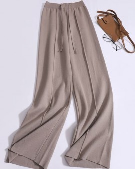 Drawstring knit pants