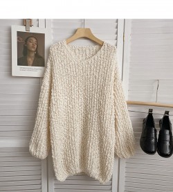 Oversized knit pullover