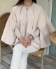Zipper detail cape