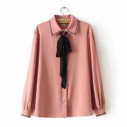 LM+ Embroidered Collar Blouse