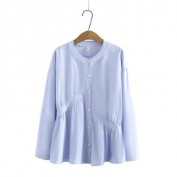 LM+ Mao Collar Blouse