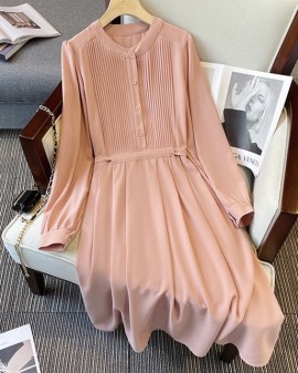 LM+ Pleat detail dress