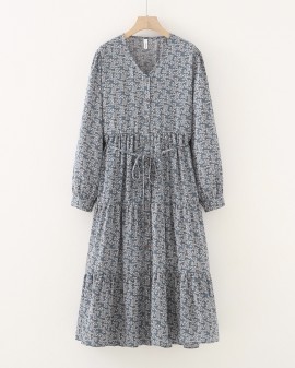 LM+ Floral button dress