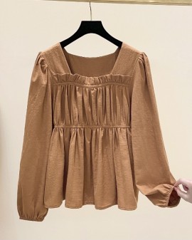 LM+ Square neckline blouse
