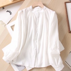 Basic button blouse