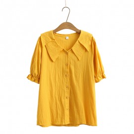 LM+  Pan Collar Top